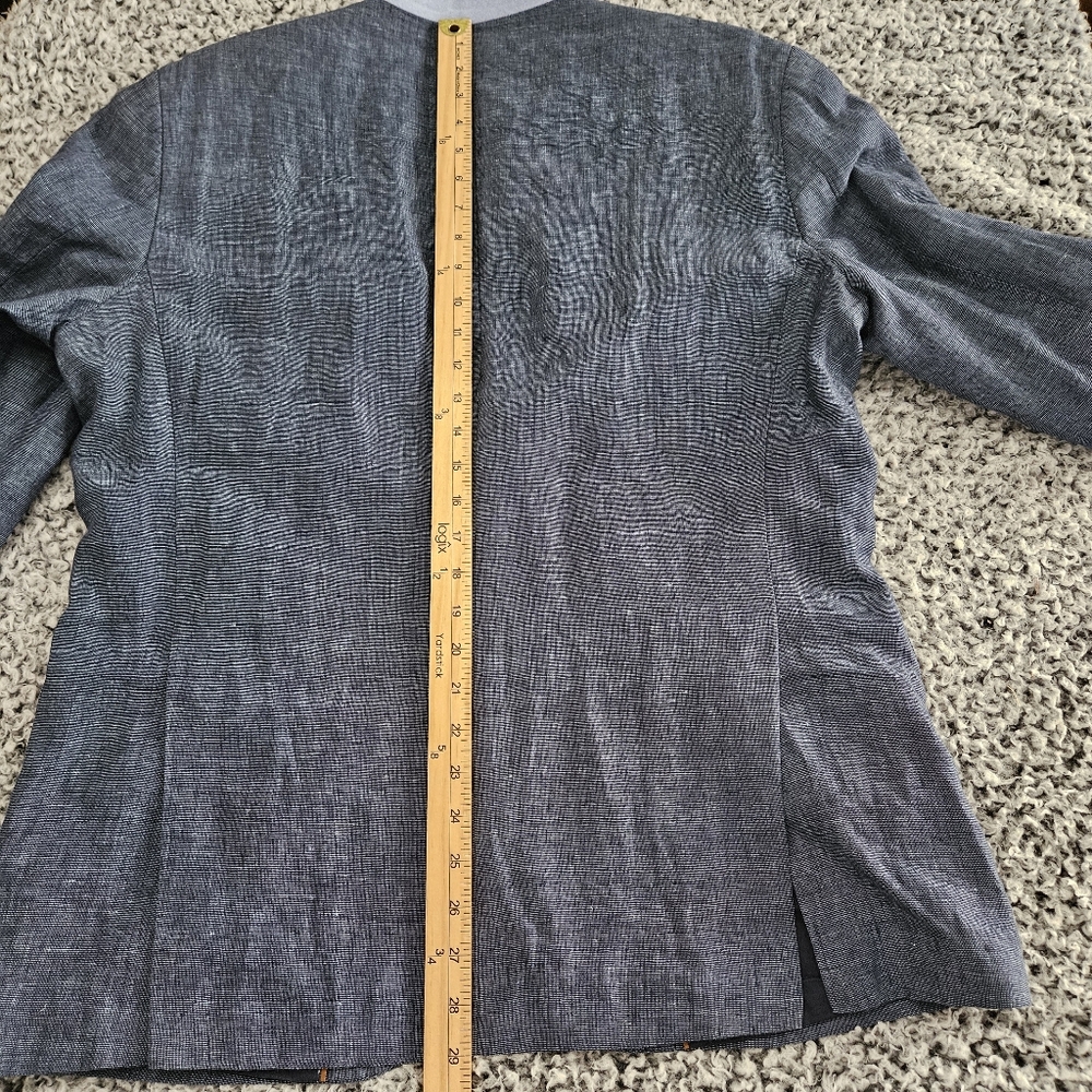 Rodd & Gunn Men's Blue Linen Blazer L Large Sport Fit 2-Button Jacket Sport Coat - Picture 13 of 15